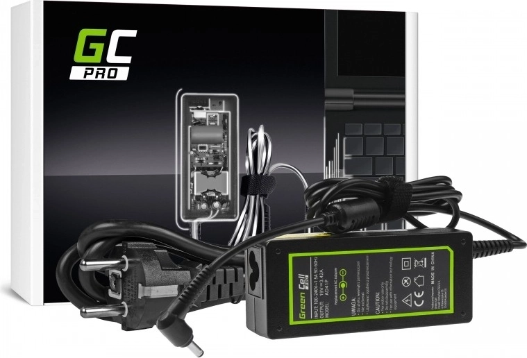 Caricatore Green Cell PRO 65 W 19 V 3,42 A con connettore 4,0 × 1,35 mm per ASUS