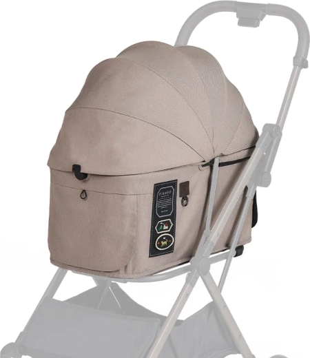 FIKAGO Verdeck und Bezug für den Kinderwagen FTG2 Sandy Beige