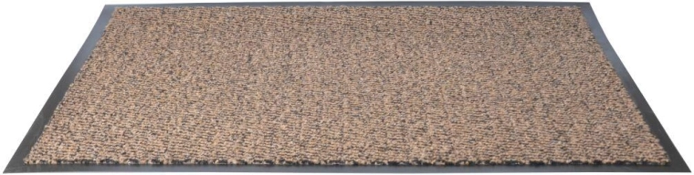 Venkovní čistící rohož z gumy a polypropylenu 60 × 90 cm, melír mix barev