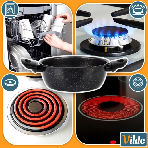 Alsidig brug på flere typer kogeplader