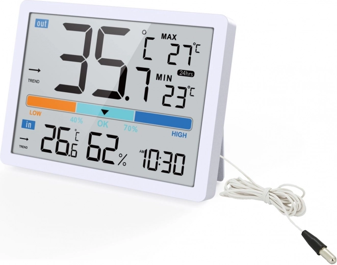 Vnitřní i venkovní teplota na jednom displeji