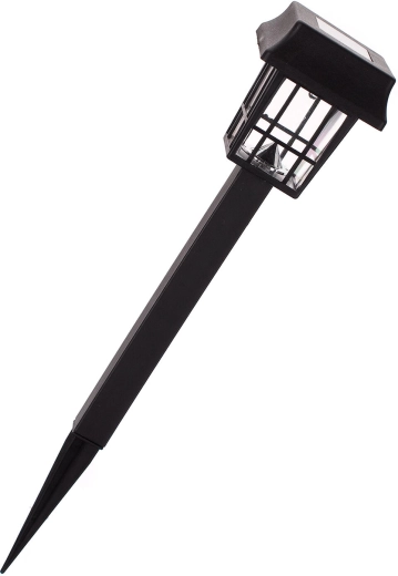 Lampe de jardin solaire 1 LED noire