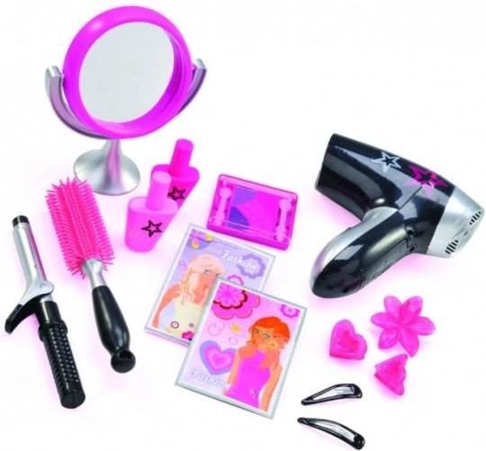 Large Makeup Set for Little Fashionistas with Hair Dryer and Mirror