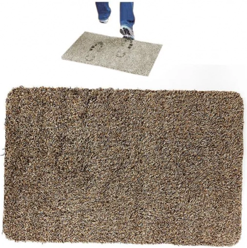 Magic mat for trapping dirt and moisture – Brown