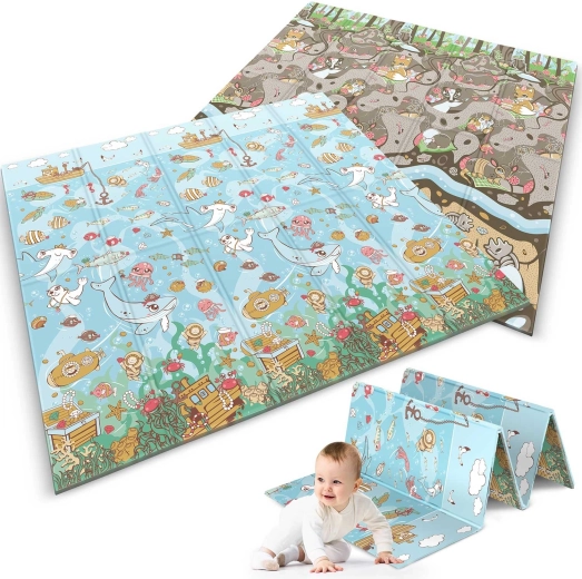 Tosidet design: ocean og skov