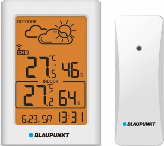 BLAUPUNKT WS15WH weather station with wireless sensor