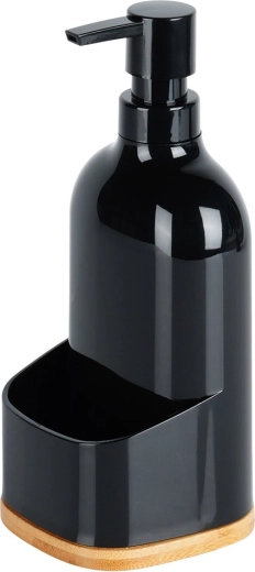 Elegante nero con base in bambù