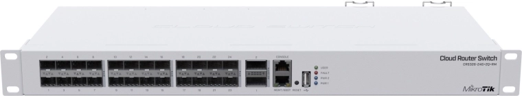 Przełącznik Mikrotik CRS326-24S+2Q+RM dla sieci wysokiej prędkości