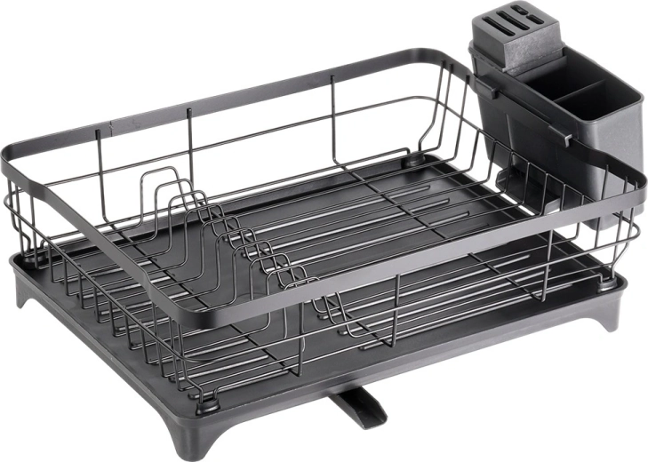 Three-compartment cutlery holder