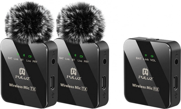 Puluz wireless lavalier microphone 2 TX + 1 RX