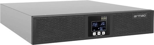 ARMAC gruppo di continuità UPS on‑line 1000 VA per rack, 4× IEC C13, USB‑B, LCD, chassis in metallo
