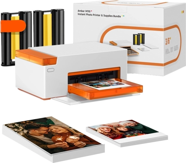 Liene Amber M110 portable photo printer 10 × 15 cm with paper set