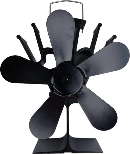 Tepelný krbový ventilátor na kamna z hliníku