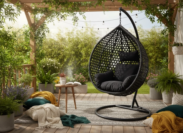 Supporto in metallo stabile e dolce dondolio