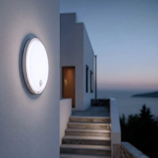 Design circolare sottile per esterni e interni