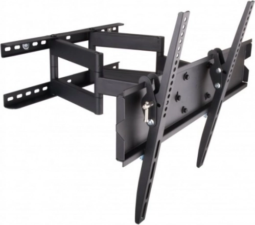 Nástěnný držák na TV 42–70" s plným pohybem, 70 kg, černý