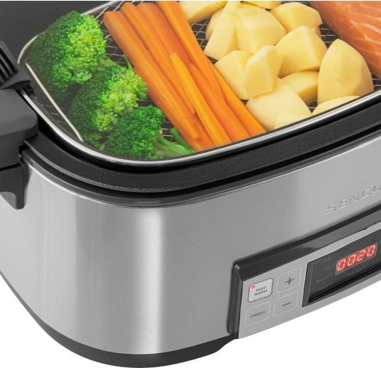 Stainless steel steaming basket