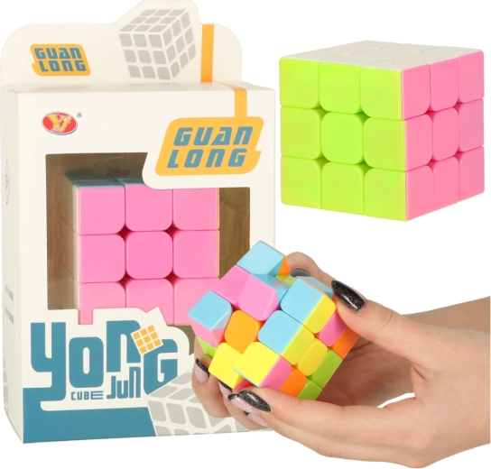 Logic Cube 3x3 neon 5.5 cm