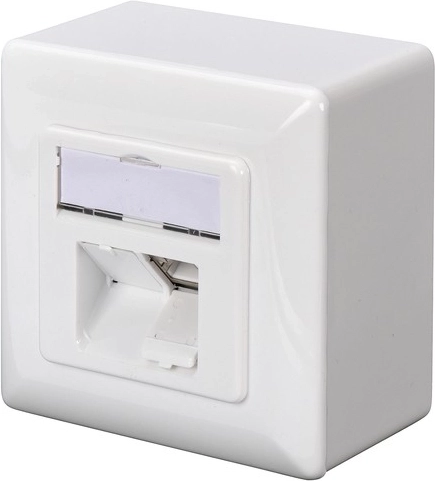 Ekranowane gniazdo ścienne kat. 5e 2x RJ45