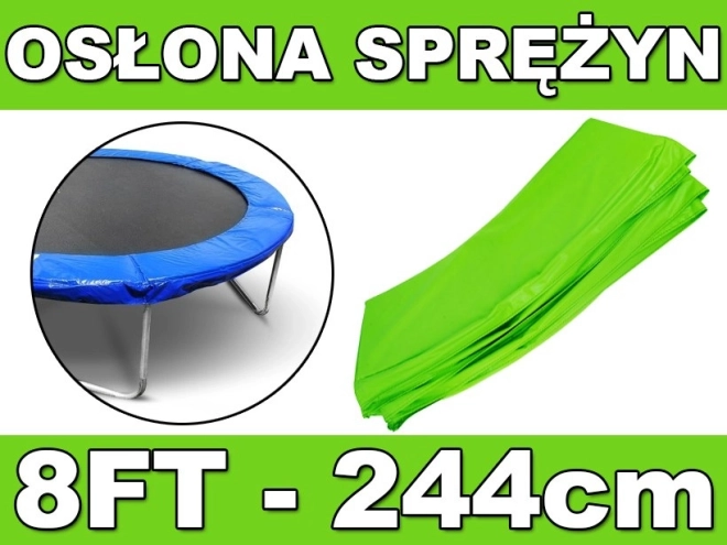 Védő rugófedél trambulinhoz 244 cm (8 FT) – zöld