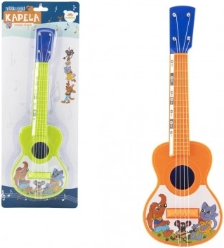 Plastic ukulele with animals 40 cm with pick
