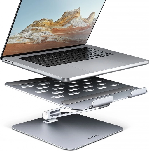 Supporto per notebook AXAGON STND-LQ in alluminio, 10-16", angolo regolabile