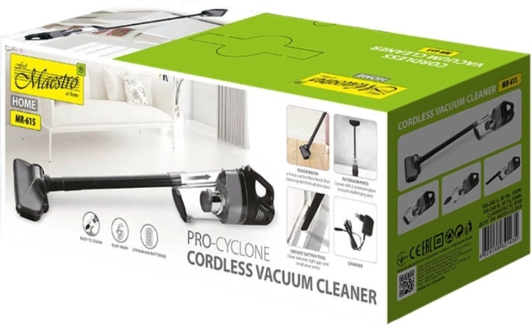 Aspiration puissante 6,5 kPa et puissance 100 W