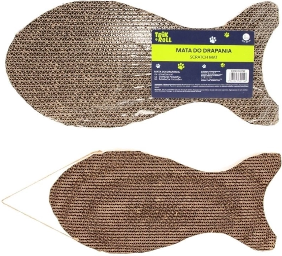 Tappetino tiragraffi per gatti a forma di pesce
