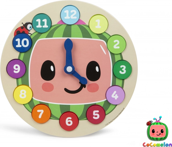 Cocomelon wooden educational clock