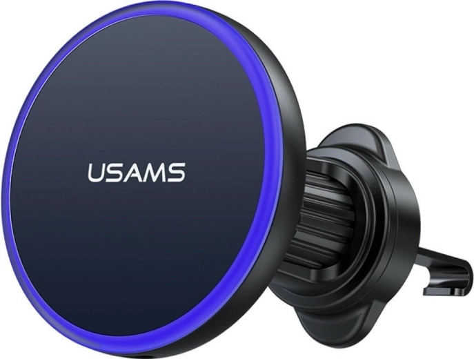 Supporto magnetico da auto per griglia di ventilazione con ricarica wireless USAMS