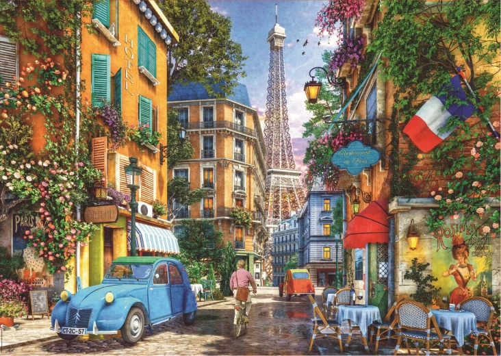 Puzzle Educa Vecchie strade di Parigi 4000 pezzi