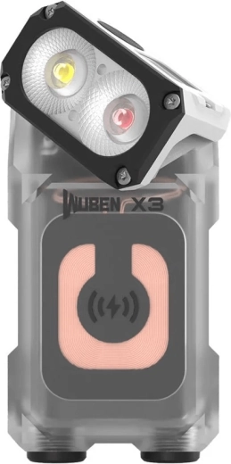 180° rotating head and magnet for hands-free use