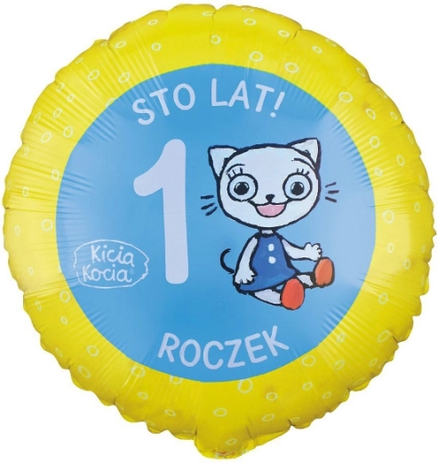 Palloncino in foil Kicia Kocia numero 1 (46 cm)