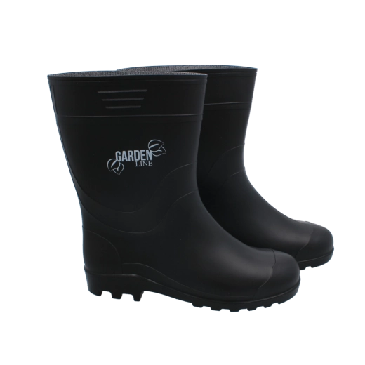 Men’s Black Wellington Boots Kalosze, Size 45