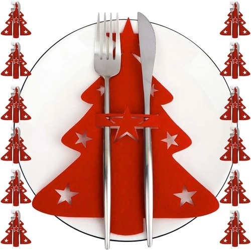 Christmas Cutlery Accessories - Ruhhy Trees, 12 pcs