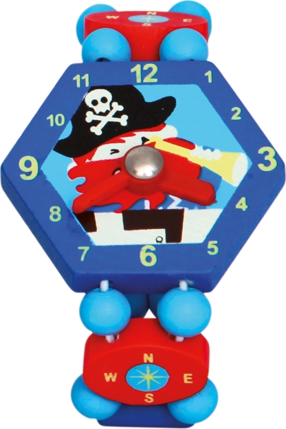 Bino Wooden Pirate Watch Blue