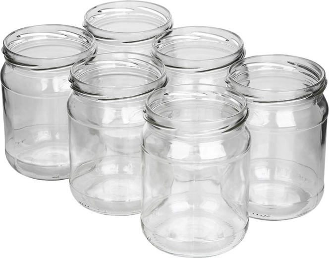 Set di 6 barattoli in vetro per conserve da 520 ml