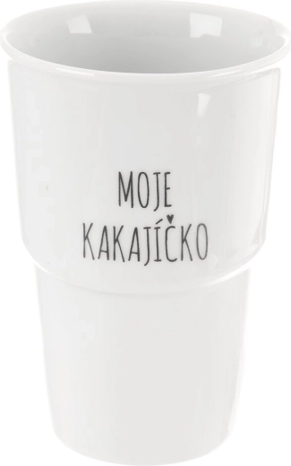 Porcelain handleless mug “My cocoa” 350 ml