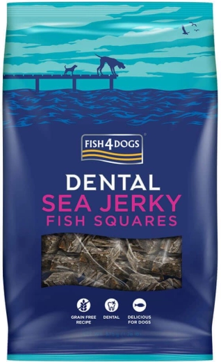 Fish4Dogs Dental Sea Jerky quadretti di pesce per cani 575 g