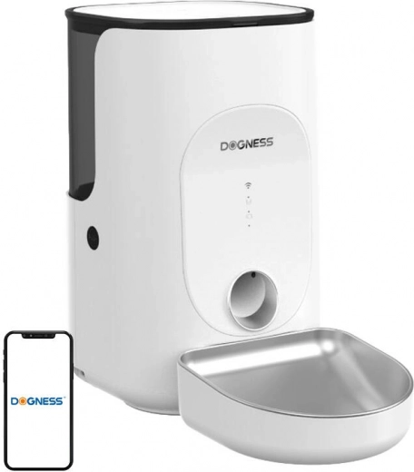 Dogness F16 pametni dozer za hranu 4 l s inox zdjelicom (bijeli)