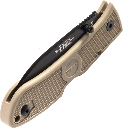 Reliable AUS-8A steel with black finish