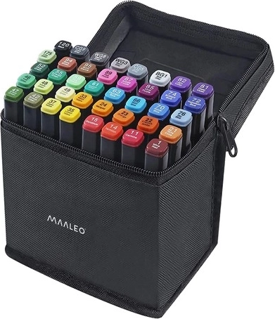 Dual-Tip Markers – 40-Piece Set with Case