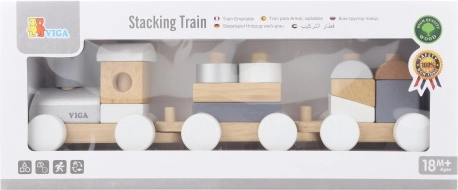 Wooden stacking train puzzle 41 cm
