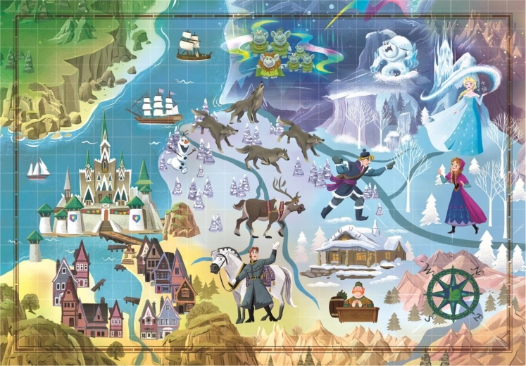 Puzzle Story Maps: Frozen Kingdom 1000 pieces