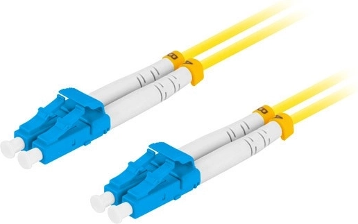 Optical patch cable SM LC/UPC–LC/UPC duplex 3 m yellow