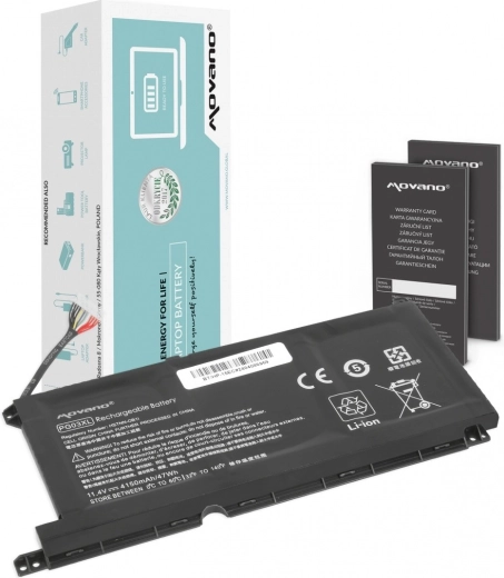 Batteria Movano PG03XL per notebook HP 15-dh, 15-ec, 15-dk e 16-a (4150 mAh / 47 Wh)