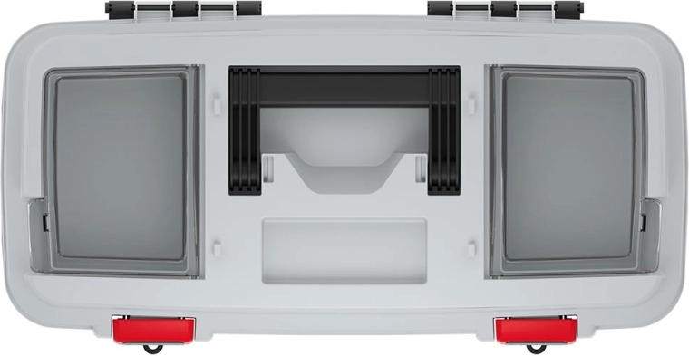 Scomparti trasparenti sul coperchio