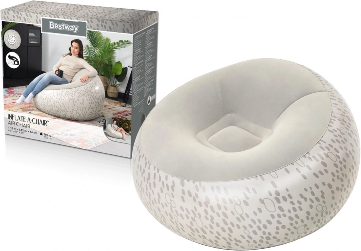 Bestway inflatable armchair grey