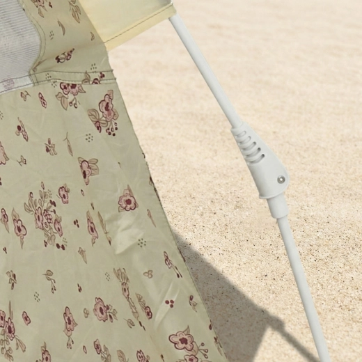 Bieco beach tent with quick-pitch system and UV protection 80+ vintage flowers