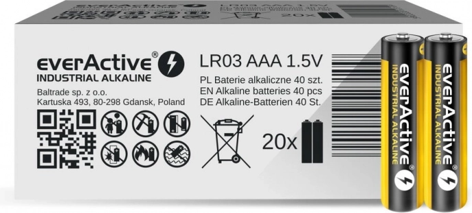 EVERACTIVE Industrial Alkaline Battery AA (LR6) – 1 pc